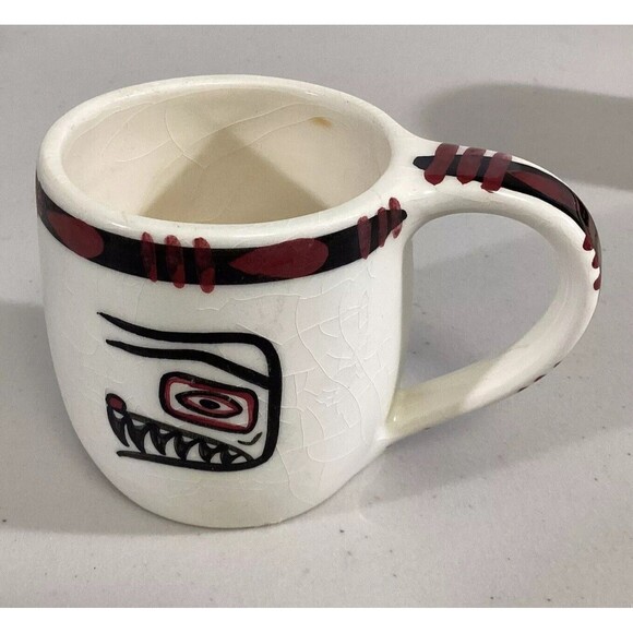 Vintage David Lambert Potteries Mug #7 HOUSK'ANA First Nations Haida 1960s - Picture 1 of 4